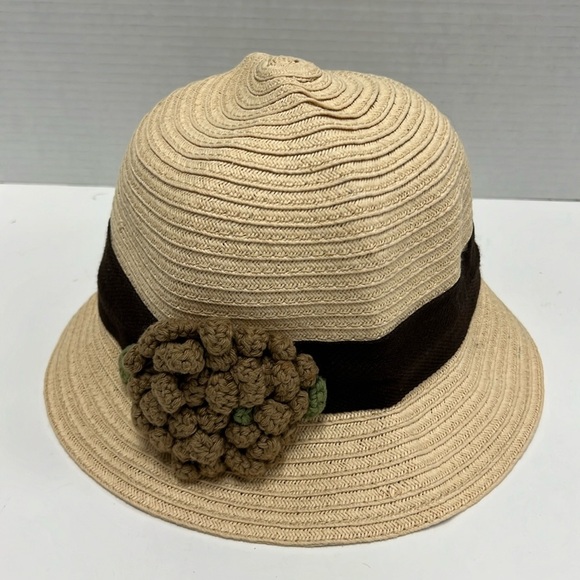 Toucan Women’s Toyo Straw Hat with Crotchet Detailing - Picture 1 of 7